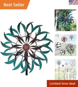 360° Outdoor Wind Spinner, Wind Sculpture Spinner with Metal Stake, Yard Art ... - Picture 1 of 9