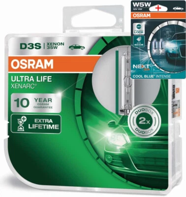 Osram D3S 35W Ultra Life 2Stk.+W5W Blau - Bild 1 von 3