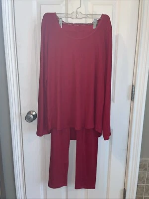 Jessica Simpson Size L Two Piece Red Pajama Set - Image 1 of 4