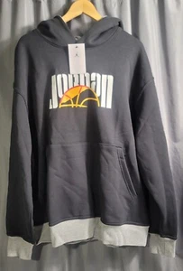 Men’s Nike Air Jordan DC9639 010 Pullover HOODIE Casual Outdoors Black - Picture 1 of 10