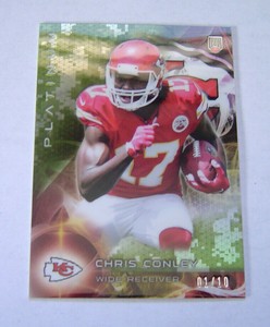2015 Topps Platinum Camo Refractor #128 Chris Conley 1/10