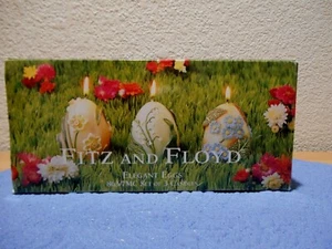 Fitz & Floyd Elegant Eggs Set of 3 Candles Floral 863/7MC 2001 - Picture 1 of 6