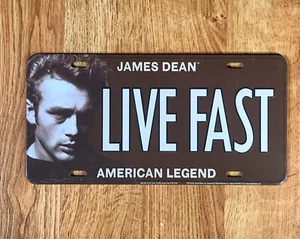 James Dean LIVE FAST Lisence Plate Rare - Picture 1 of 2
