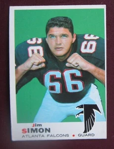 1969 Topps Jim Simon (Atlanta Falcons) #184 EX - Picture 1 of 2