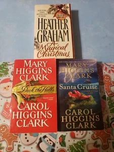 CHRISTMAS - LOT OF 3 PAPERBACK BOOKS - CLARK, CLARK, GRAHAM, - Picture 1 of 2