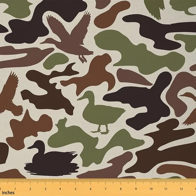 Tecido de camuflagem de pato por jarda – Estofamento camuflado infantil, caça, caçador, A... - Imagem 1 de 4