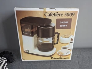 Cafetera de filtro vintage Moulinex Cafetiere 5009 0,9 L litros en caja marrón nueva de stock - Imagen 1 de 6