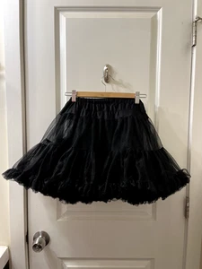 Spirit Halloween Black Tulle Petticoat Under Skirt One Size - Picture 1 of 3