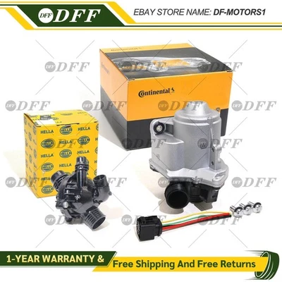 OEM HELLA Thermostat Electric Engine Water Pump for BMW N54 N55 135i 335i 3.0L - Image 1 of 4