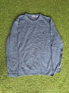 TIMBERLAND Sweater Mens XXL Blue Pullover Preppy Comfy Lambswool - Picture 1 of 5