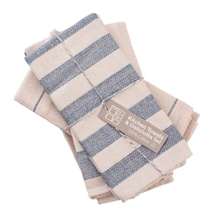 Kitchen Towels and Dishcloths Sets of 4 | Large 20 x 28 Inch | Upcycled Cotto... - Picture 1 of 6