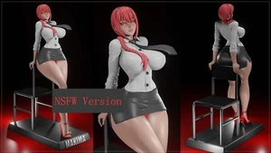 1/24 1/18 Makima Chainsaw Man NSFW Unpainted Unassembled Model Garage Kit - Picture 1 of 9