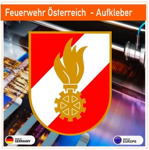 Adesivo Vigili del Fuoco Austria logo normale o retroriflettente - Foto 1 di 3