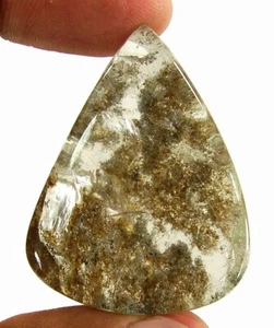 139.40 Ct Natural Lodolite Garden Scenic Quartz Loose Gemstone Cab Stone - 2299 - Picture 1 of 2