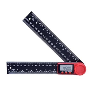 200mm 2 in1 Digital Angle Finder Meter Protractor Goniometer Ruler 360° Measurer - Picture 1 of 12
