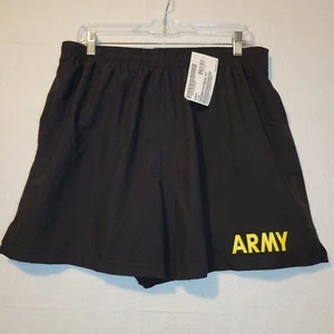 Army Athletic Shorts Damen Large Physical Fitness Trunks Uniform schwarz gelb - Bild 1 von 12