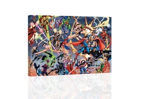 DC vs. Marvel I - CANVAS OR PRINT WALL ART - Picture 1 of 2