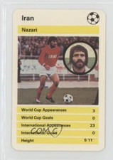 1978 Waddingtons Top Trumps International Greats Hassan Nazari Nazari