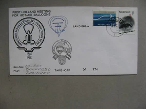 NIEDERLANDE, Ballonhülle Heißluftballons 1975, OY-BOCcover Nr 374 - Bild 1 von 1