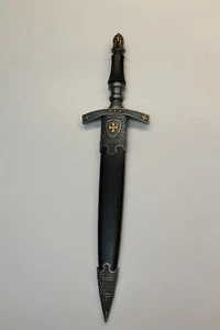 15.5" MIDIEVAL Masonic Dagger Sword SCOTTISH RITE With Sheath Free Mason NEW - Picture 1 of 5