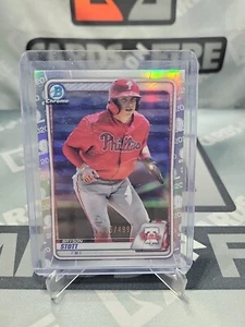 2020 Bryson Stott Bowman Chrome Prospects (#’d /499) Refractor #BCP-68 - Picture 1 of 3