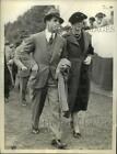 1935 Press Photo Mr. and Mrs. Enzo Firemonte watch Rockaway Steeplechase Races