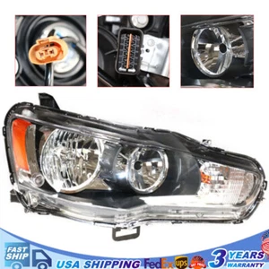 For 2008-2017 Mitsubishi Lancer Halogen Headlight Headlamp Right Passenger Side - Picture 1 of 9