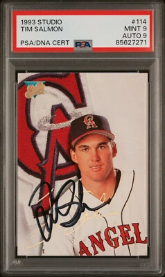 1993 Studio #114 Tim Salmon PSA/DNA Certified Autograph PSA Graded LA Angels - Image 1 of 2