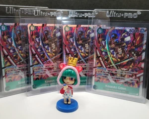 4 x One Piece Card Game Kouzuki Oden OP02 030 SR Paramount War English NM - Picture 1 of 1