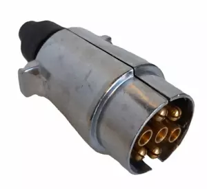 ALUMINIUM 7 PIN TRAILER PLUG - Picture 1 of 3