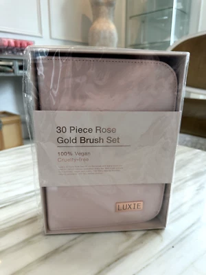 Luxie 30 Piece Rose Gold Makeup Brushes Set - Image 1 of 4