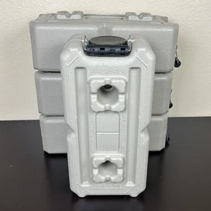 4 PC WATERBRICK Water Brick 3.5 Gallon Gray/ Tan MADE IN USA Emergency Storage - Picture 1 of 7