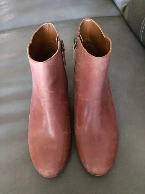 Nine West Women's Talina Leather Ankle Boots Cognac Size 6.5 M - Image 1 of 4