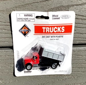 BOLEY 1/87 HO SCALE RED CAB INTERNATIONAL SINGLE AXLE DUMP TRUCK # 4107-16 F/S - Picture 1 of 12