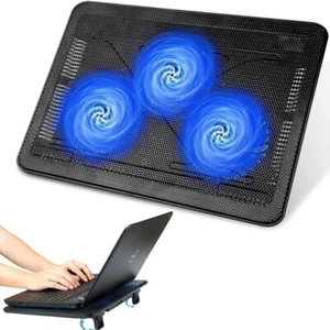Laptop Podkładka chłodząca Laptop Cooler Stand Laptop Wentylator Podkładka chłodząca do 11-17 cali - Zdjęcie 1 z 12