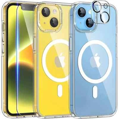 Coque iphone magnétique 17 16 15 14 13 12 +écran verre trempé+caméra protecteur - Photo 1/4