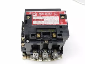 SQUARE D LIGHTING CONTACTOR 8903 SP02 60A 120V W/ ELECTRICAL INTERLOCK SX-6 9999 - Picture 1 of 9