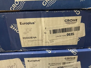 GROHE Europlus 8 in. Widespread 2-Handle 1.2 GPM Bathroom Faucet in Brushed Nick