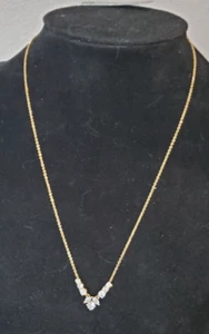 Eliot Danori Frontal Pendant Necklace in Gold Tone - Picture 1 of 2