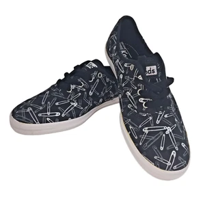 Zapatillas deportivas Keds para mujer negras/plateadas WF52146M EE. UU. talla 8 Euro 37 UK 4M NUEVAS - Imagen 1 de 10