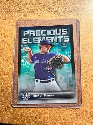 2023 Bowman Platinum Baseball Precious Elements # PE-29 Tucker Toman  - Image 1 of 4