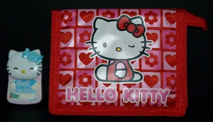 2er SET ~ SANRIO ~ HELLO KITTY BRIEFTASCHE ~ HELLO KITTY ZUNGENBAND BEHÄLTER - Bild 1 von 6