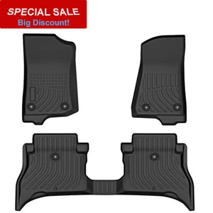 Floor Mats Car Liners For 2021-2023 Jeep Wrangler 4XE Waterproof Black Carpet US - Picture 1 of 8