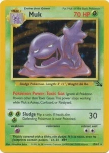 Pokémon TCG - Muk - 13/62 - Holo Unlimited - Fossil Unlimited [Near Mint] - Picture 1 of 3