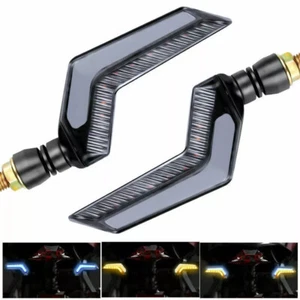 2X LED Daytime Running Turn Signal Tail Light Bar Flowing For Motorcycle UTV ATV - Picture 1 of 11