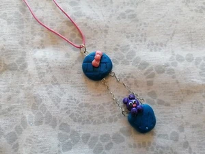 Collana pasta polimerica fimo orsetto mongolfiera - Foto 1 di 1