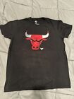 Majestic Chicago Bulls Logo Black Shirt Mens Size Large