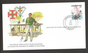 Briefmarkensammlung Elfenbeinküste Weltpfadfinder 1982 FD Karte - Bild 1 von 2