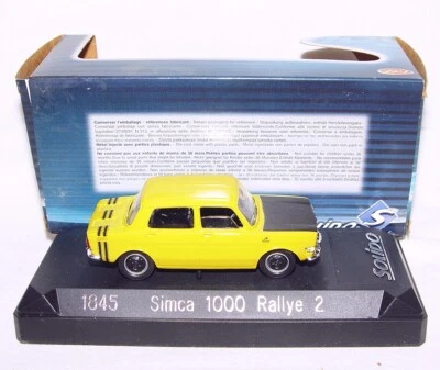 Solido France Yesterday Series 1:43 SIMCA 1000 RALLYE 2 RACING CAR Green MIB`91  - Image 1 of 4
