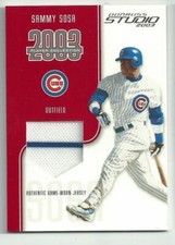 2003 Donruss Studio Sammy Sosa Player Collection Cubs Jersey #133/300